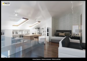 mieszkanie dwupoziomowe - projekt architektoniczny