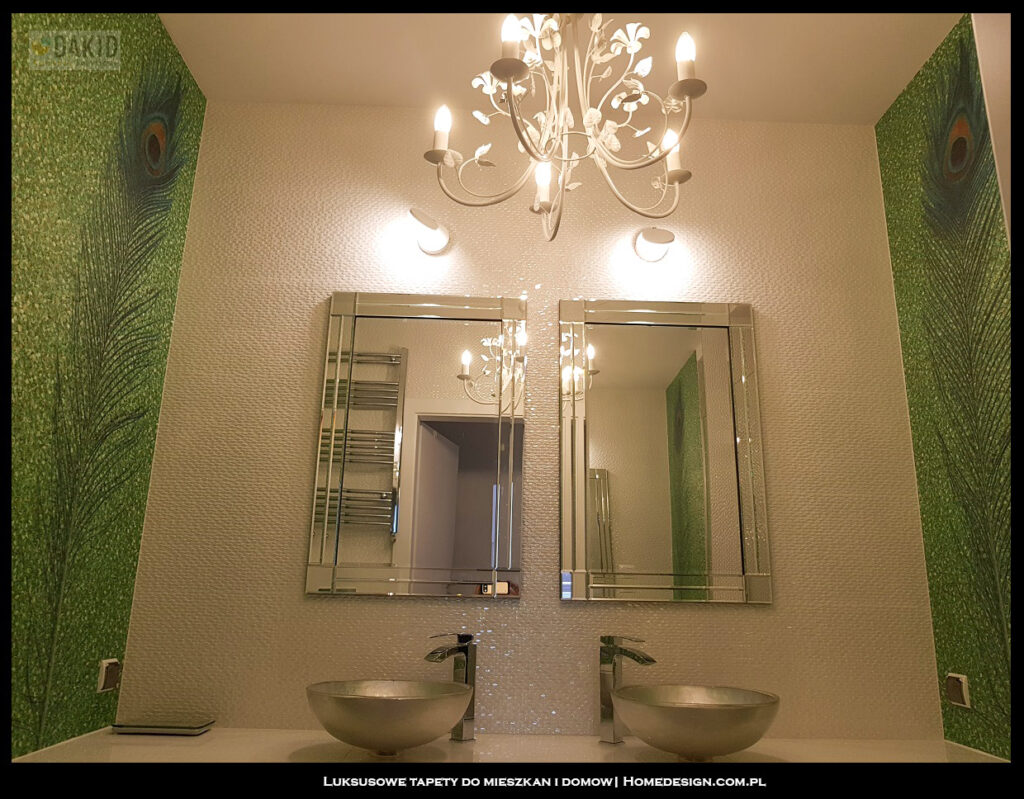 luksusowa tapeta do łazienki