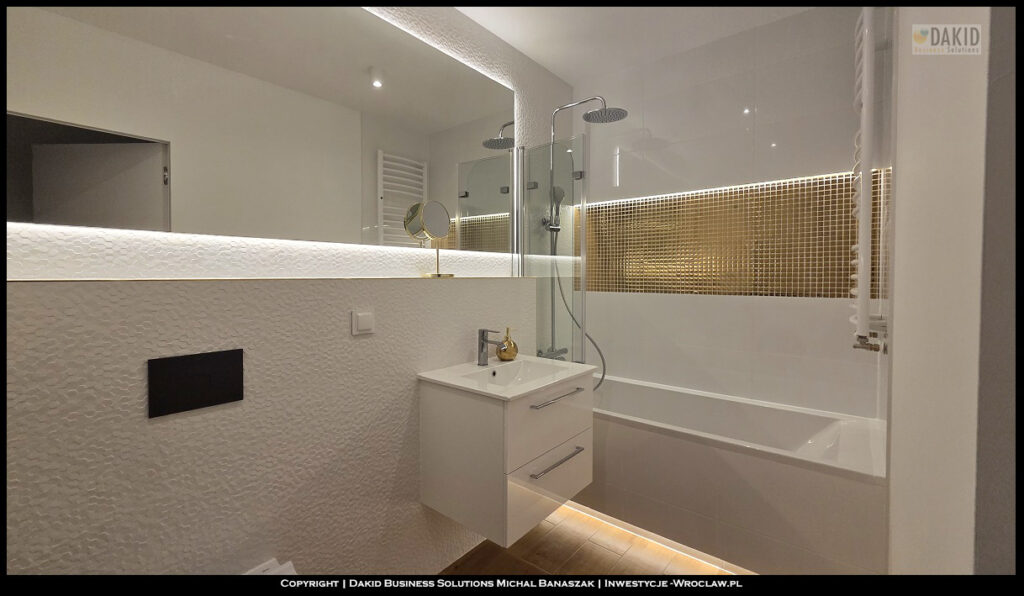 luksusowy apartament - projekt łazienki